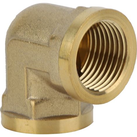 Set mit 5 Messing-Winkelverbindern mit G1/2"-Innengewinde, Adapter für Bad und Küche (A) (1/5)