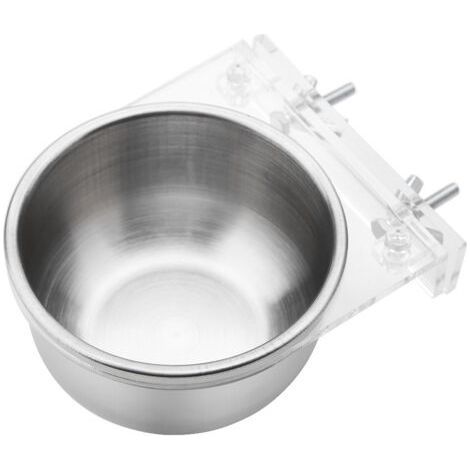 Gabbia per uccelli, distributore di acqua e cibo, supporto per ciotola, pappagallo, parrocchetto, accessori (1/4)