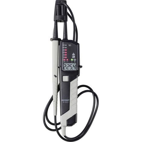 Testeur de tension à 2 pôles VOLTCRAFT VC-55 S CAT III 1000 V, CAT IV 600 V LCD, LED