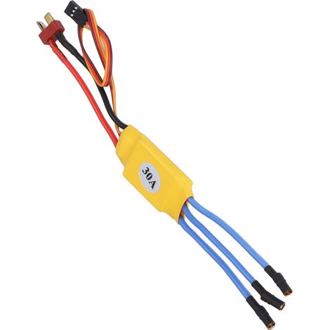 Régulateur de vitesse sans balais 30A haut régime multi protections adaptation gaz auto pour moteur électrique sans collecteur (1/5)