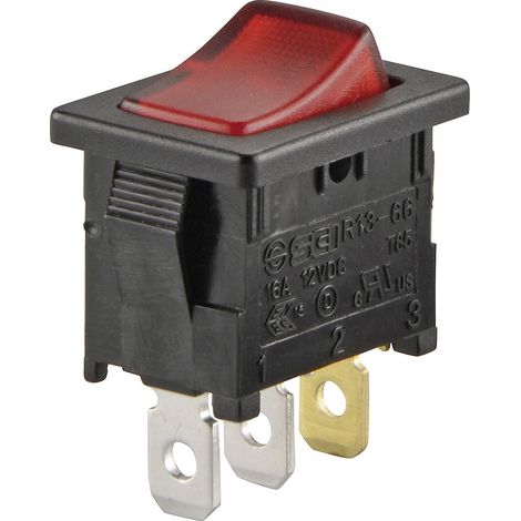TRU COMPONENTS 1587505 Wippschalter TC-R13-66B-02 LED 12V/DC 12 V/DC 16 A 1 x Aus/Ein rastend 1 St. (1/2)