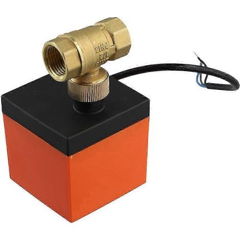 Électrovanne à boisseau sphérique en laiton fileté 220 V CA, 2 voies, 3 fils, avec actionneur DN15, édition 2 (1/5)
