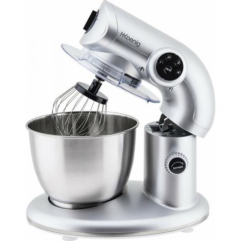 H.KOENIG KM80 S SILVER ROBOT PETRIN MULTIFONCTIONS 1000W