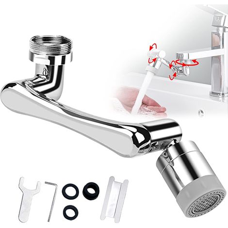 Filtre de robinet anti-éclaboussures, aérateur de robinet, filtre de robinet, rotatif à 1080° (1/5)