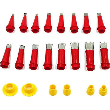 22 embouts applicateurs de calfeutrage en acier inoxydable pour colle et mastic silicone (1/5)