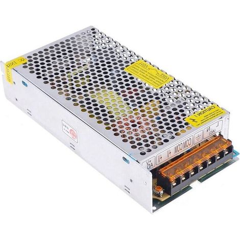 Alimentation LED 12 V 10 A – Bloc d’alimentation stabilisé 120 W pour bandes lumineuses et caméras de vidéosurveillance (1/5)