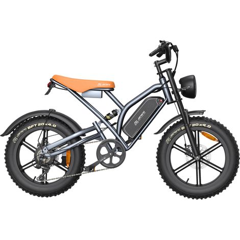 Vélo électrique JANSNO, moteur de 90 Nm, batterie amovible 48 V 23 Ah/17 Ah, roues de 20 pouces x 4 pouces de large, certification CE, système à 7 vitesses, vélo électrique pour adultes. (1/5)