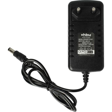 vhbw alimentatore caricabatterie compatibile con Rowenta Air Force 24V RH856, 24V RH857 aspirapolvere portatile, 144cm