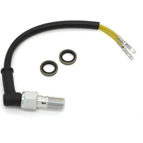 Contacteur de frein hydraulique universel pour moto, vis banjo 10 mm x 125 mm, compatible Honda, Kawasaki et Yamaha. (1/5)