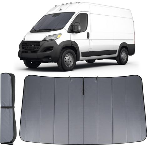 Sun Visor Windshield Compatible with Ducato/Boxer/Jumper 2006-2026 Car Foldable Interior UV Protection Insulation Reflective Anti Heat Anti Dust (1/5)