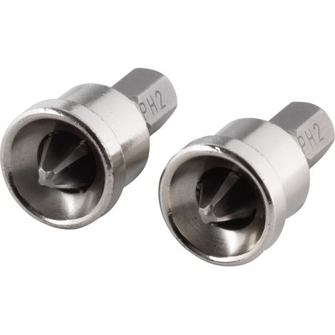 Wolfcraft Bit-Set PH Nr. 2 PH2 Innenausbau 2 Stück Bits (1/4)