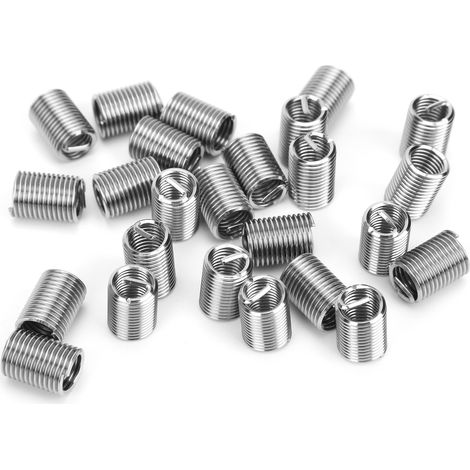 50 Manchons Filetés en Acier pour Réparation Filet M8 x 1.25 - Pièces Quincaillerie (1/5)