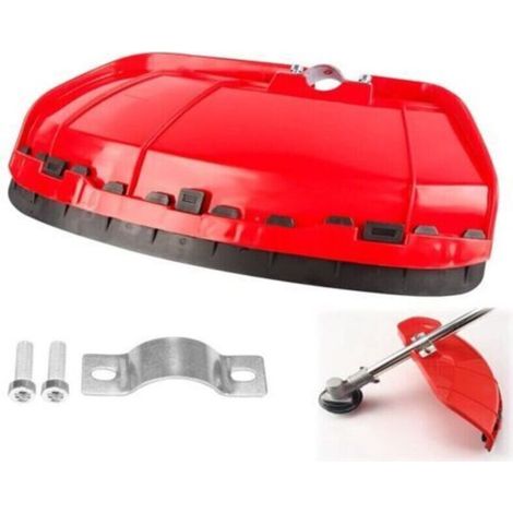Carter de protection Garde,Couvercle De Protection pour Coupe-Herbe,pour DéBroussailleuses d'un DiamèTre De 28 mm(rouge Grande ). (1/4)