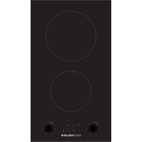 Piano cottura in vetroceramica Glem Gas GTH32K01 nero 30 cm