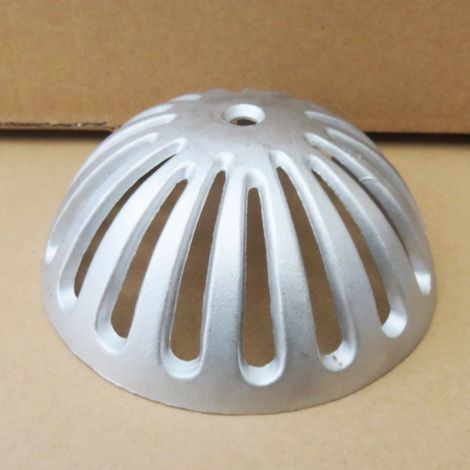 Couvercle de descente de gouttière de toit en alliage d'aluminium, couvercle de tuyau de descente de balcon, protection de toit contre les feuilles et les rats, trémie à eau de pluie et protection con
