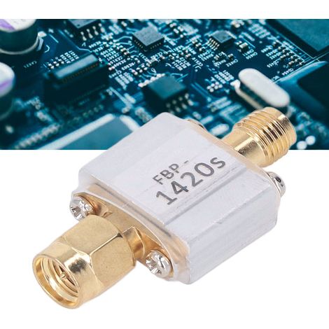 Filtre passe-bande SAW spécifique à la radioastronomie de 1420 MHz avec une bande passante de 80 MHz et une interface SMA (1/5)