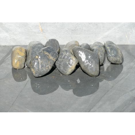 Große Große Schwarz Matt Kiesel 100-200 - Pack 10 Rollen