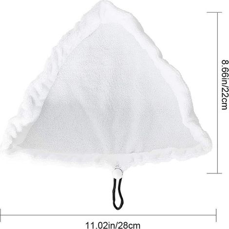 Balai vapeur triangulaire en microfibre 4 pièces pour H2O, X5, S302, S001