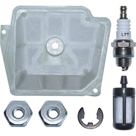 Kit de filtre à air et carburant, écrou de guide et bougie compatible avec tronçonneuses Stihl MS340 MS361 MS341 MS361 Remplace 1135 120 1600 (1/5)