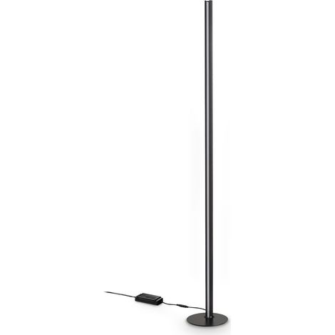 Ideal Lux Lampada da terra Dorica 1 luce LED integrato nero metallo (1/3)