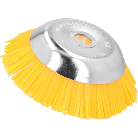 Brosse de coupe à roue en nylon de 25 mm, tête de coupe en fil d'acier au manganèse et nylon haute dureté pour jardin et cour (1/5)