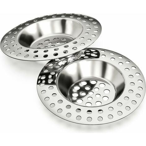 Kitchen Helpis Filtre 14g, Lot de 2, pour Tous Les DRAINS, Filtre Cuisine, Filtre , Grille a, bonde Baignoire, Filtre Douche, Grille Cuisine, bonde lavabo, bonde Douche ,ladacèe (1/5)