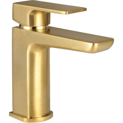 Orbit Muro Mono Basin Mixer Tap with Waste - Brushed Brass (1/3)