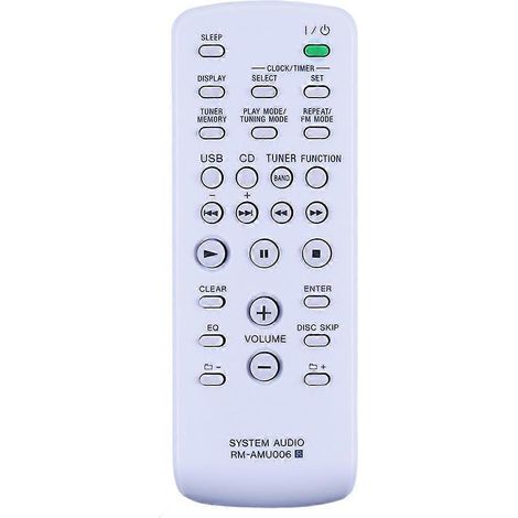 Télécommande de remplacement pour système mini-hi-fi Sony RM-AMU006, compatible avec les modèles FST-ZUX9, LBT-ZUX9 et MHC-EX9 (1/4)