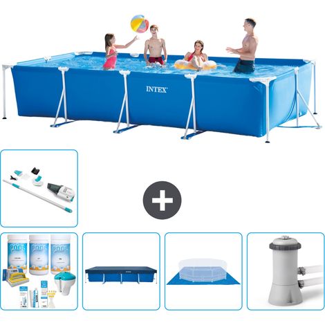 Intex Piscine Tubulaire Rectangulaire - 450x220x84 cm - 6-pièces  S20067 (1/5)