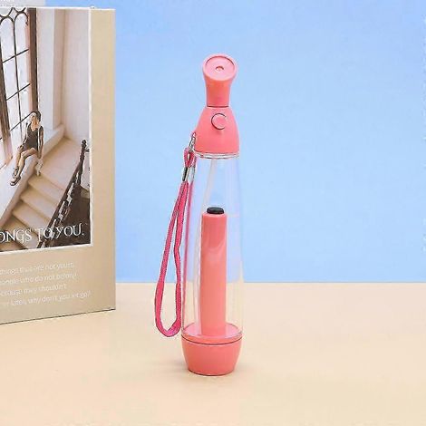 Vaporisateur à brume d'eau, pulvérisateur à pompe portable avec poignée de transport (rose) (1/5)