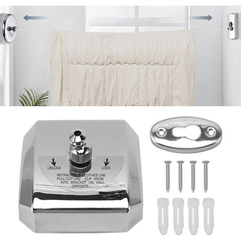 Étendoir à linge invisible, étendoir à linge rétractable d'intérieur, étendoir à linge d'extérieur, carré (1/5)