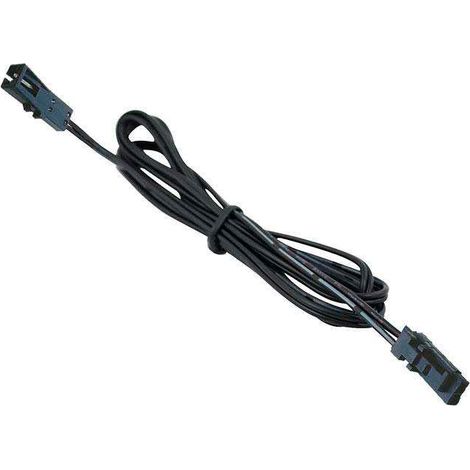 Câble de rallonge avec connecteurs rapides à 2 broches, 2m, noir