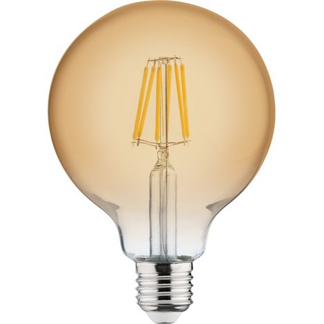 Ampoule LED à filament Vintage globe 6W (Eq. 48W) E27 2200K (1/2)