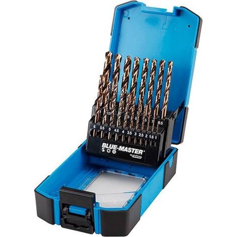 Foret HSS-Co M42 Cobalt 8% D.5mm DIN 338 Rectifie - Aciers Durs, Inox et Metaux - Boite de 10