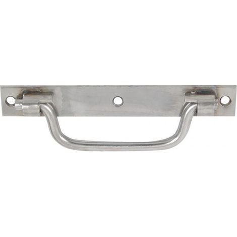 AFBAT Poignée Sur Platine Avec Bouts Carrés Inox Mat Afbat, H.9.5 X L.140 X P.35 Mm (1/2)