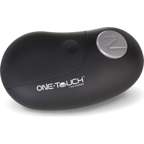 Culinare C50650 One Touch Apriscatole Elettrico, Nero, Plastica, Acciaio Inossidabile, Apriscatole Automatico, Funzionamento a Batteria, Utilizzo a Mani Libere, Magnetico (1/4)