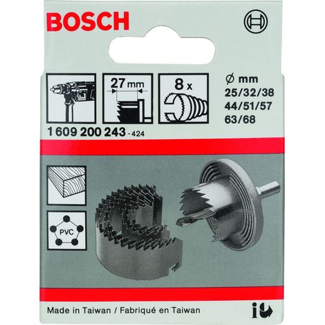 Sierra de corona: set 8 uds BOSCH 1609200243