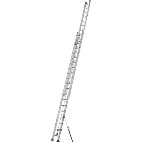 Echelle 2 plans de longueur 11.65m - Pieds stabilisateurs repliables - 2x23 barreaux - 610423