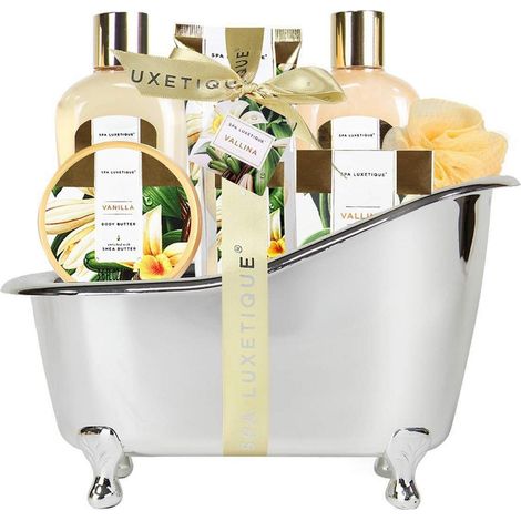 Badegeschenkset Damen 8tlg Spa Wellness Badewanne Geschenk Vanilleduft (1/5)