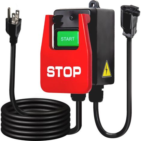Interrupteur électromagnétique KLD-28A 5 broches 16A 250V, contacteur de moteur industriel haute puissance autobloquant de 5 kW, interrupteur à verrouillage magnétique sans alimentation. (1/5)