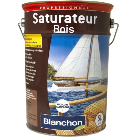 Blanchon – Saturateur bois pour extérieur 1L – Teinte ipé – Protection durable sur bois dur et exotique – Application facile au pinceau