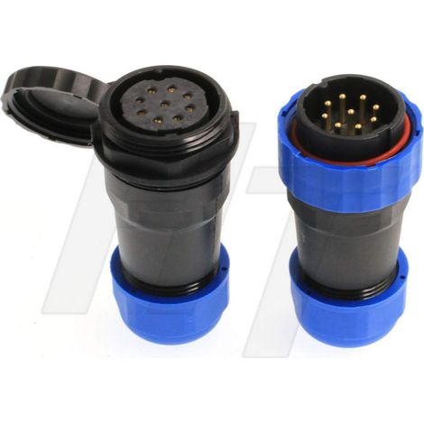 HE29 9 pôles Connecteur d'alimentation, étanche, IP68, circulaire, mâle, femelle, connecteur de câble pour transformateur électrique industriel (1/5)