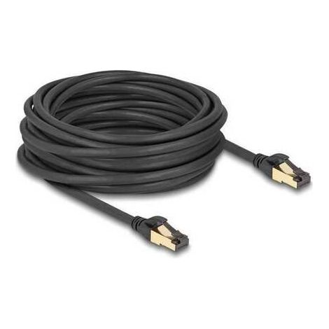 [GEBRAUCHT] B-Ware Delock Netzwerk Patchkabel LAN Kabel RJ45 RJ45 Netzwerkkabel schwarz SFTP 10 m (1/2)