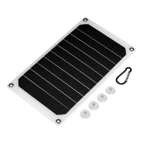 Panneau Solaire, 10W 5V Panneau Solaire Portable Chargeur Portable Chargeur de Puissance Mobile Panneau Solaire Étanche Sortie USB (1/5)