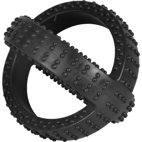 Balle Gladiator noir ø 13.5 cm jouet pour chien - Flamingo (1/3)
