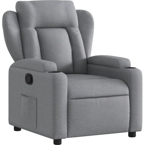 Maison Exclusive - Relaxsessel Hellgrau Stoff