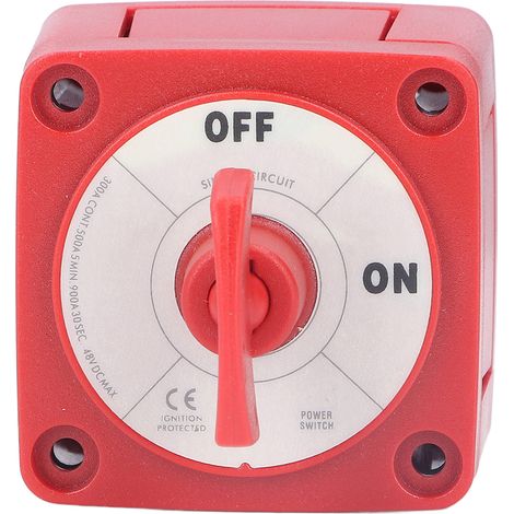 Interrupteur de batterie 300A, sélecteur unipolaire pour bateaux, camping-cars et voitures modifiées (1/5)