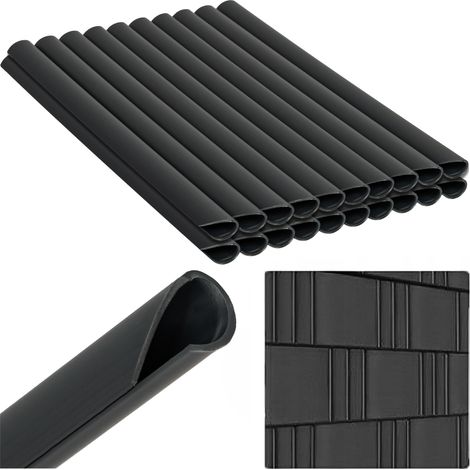 Heckermann Clips pour ruban de clôture 19 cm, lot de 20 - Gris foncé