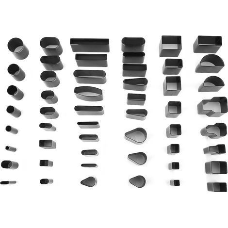 Set mit 52 Lederstanzen in verschiedenen Formen, Schneidewerkzeug für DIY-Bastelarbeiten, Ausstechform für Kekse (1/5)