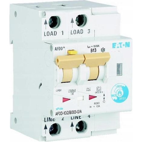 Rilevatore di archi Eaton AFDD 13 A 230 V 2 poli (1/3)
